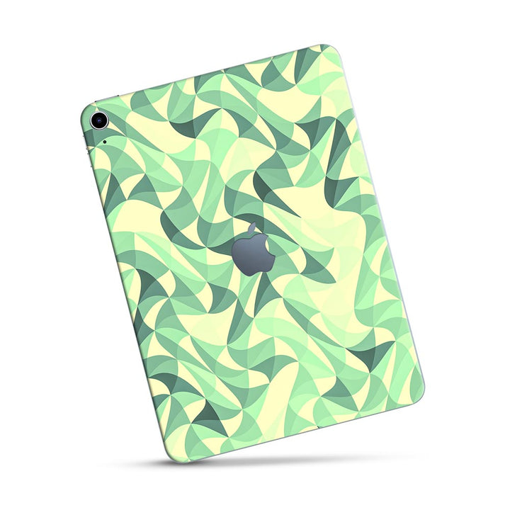 Wave Mosaic Green - Apple Ipad Skin