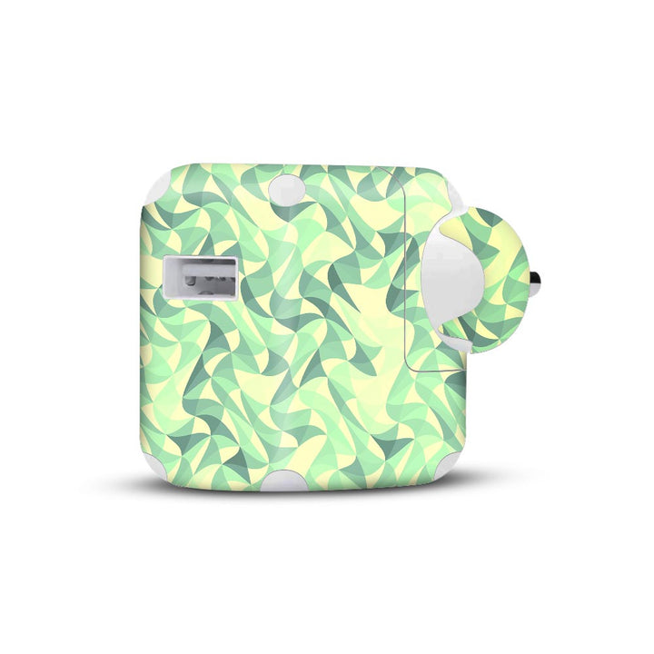 Wave Mosaic Green - Apple 2019 10W Charger skin