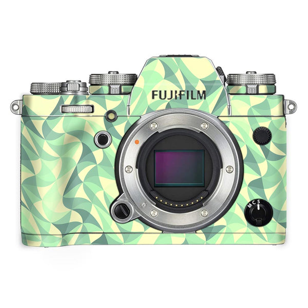 Wave Mosaic Green - FujiFilm Camera Skin