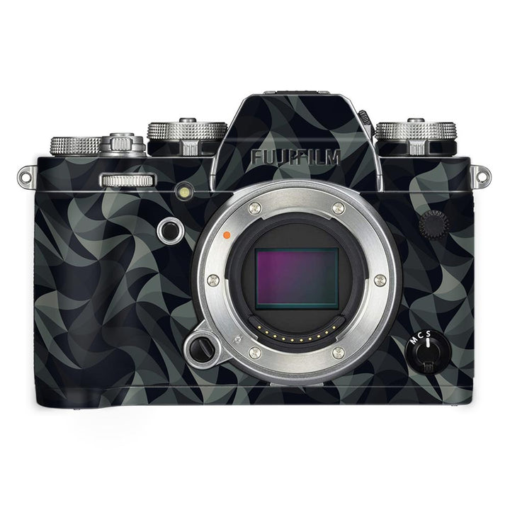 Wave Mosaic Grey Blue - FujiFilm Camera Skin