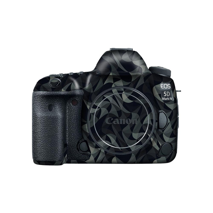 Wave Mosaic Grey Black - Canon Camera Skins