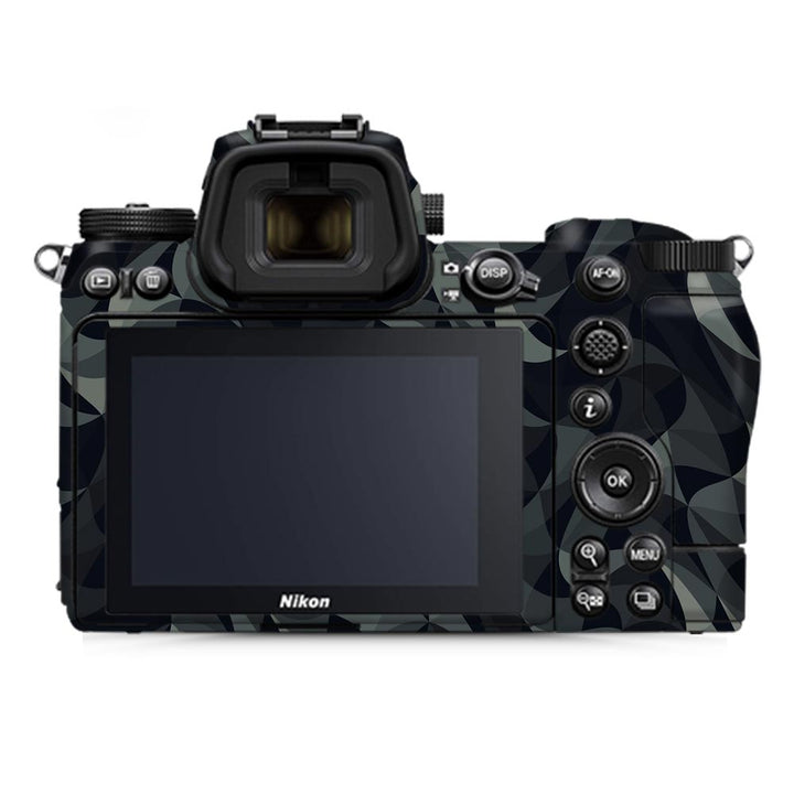 Wave Mosaic Grey Black - Nikon Camera Skins