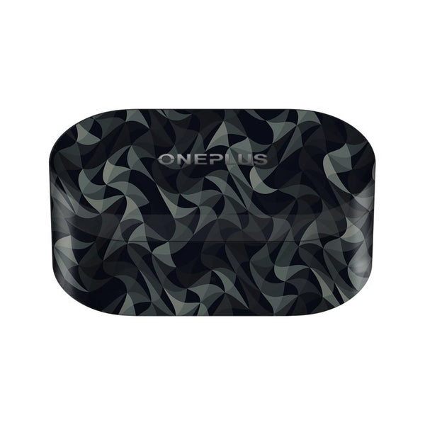 Wave Mosaic Grey Black - OnePlus Nord Buds Skin