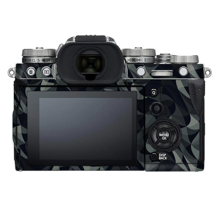 Wave Mosaic Grey Blue - FujiFilm Camera Skin