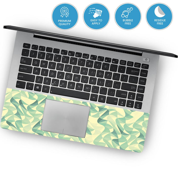 Wave Mosaic Green - Laptop Skins