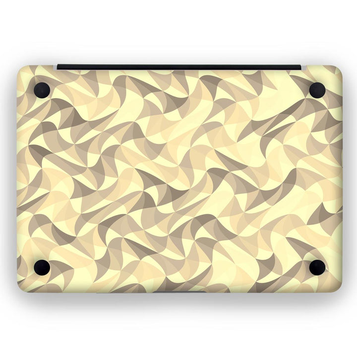 Wave Mosaic Peach - MacBook Skins