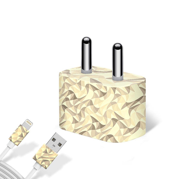 Wave Mosaic Peach - Apple charger 5W Skin