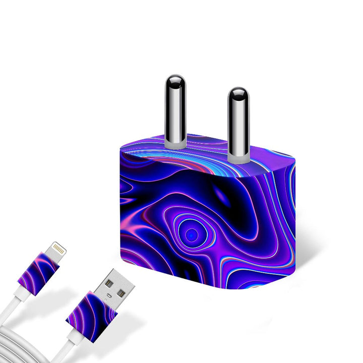 Wavey Liquid Marble - Apple charger 5W Skin