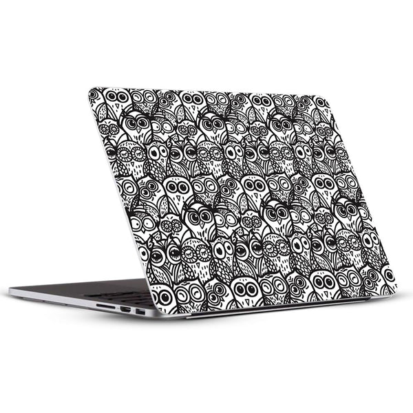 White And Black Owl - Laptop Skins