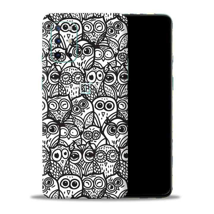 White And Black Owl - Mobile Skin