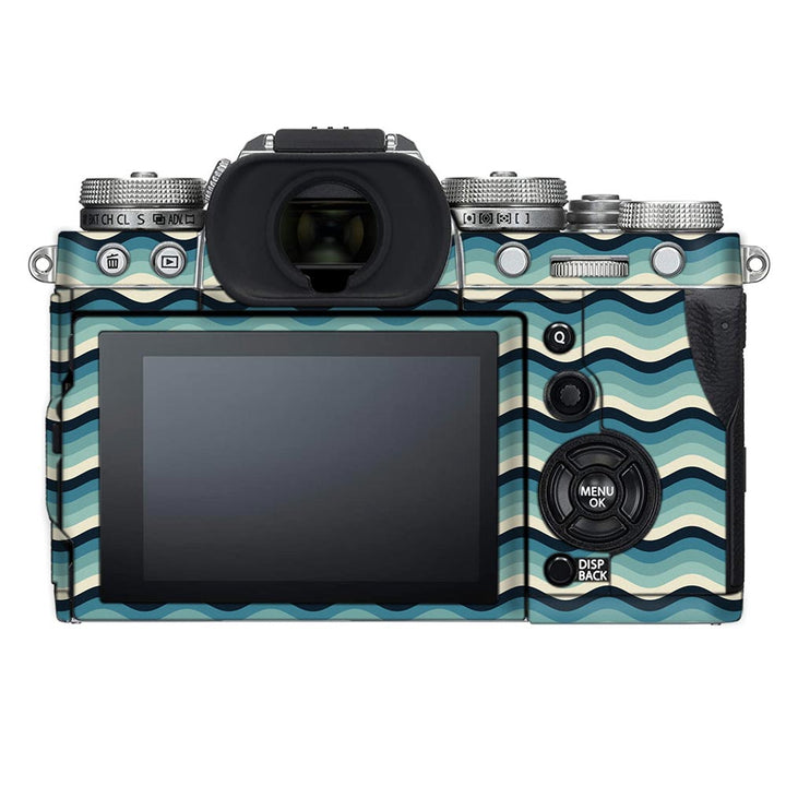 White Blue Wave - FujiFilm Camera Skin