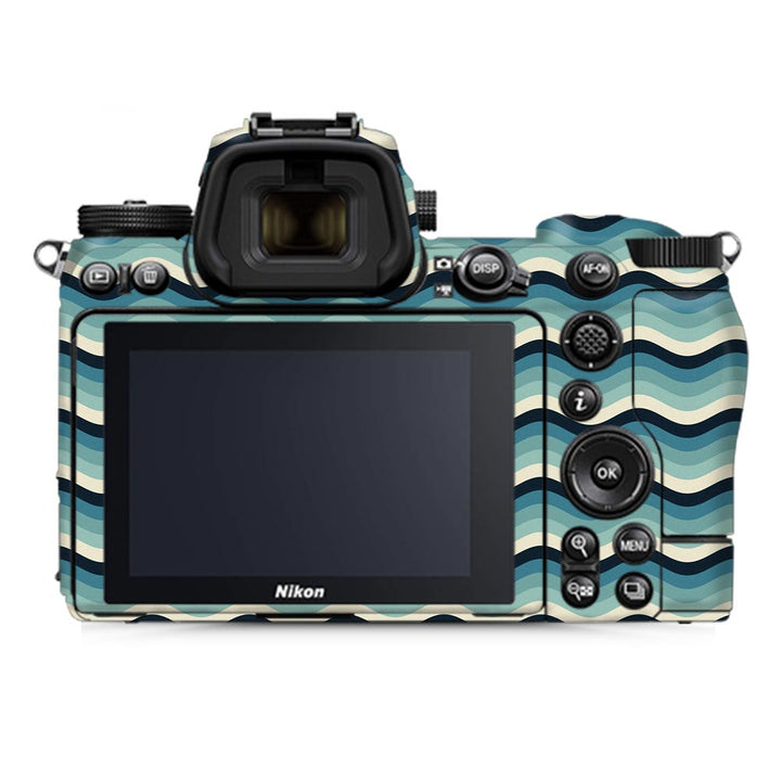 White Blue Waves - Nikon Camera Skins