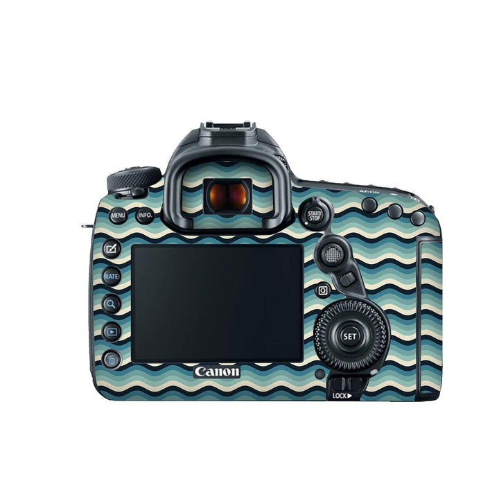 White-Blue Waves - Canon Camera Skins