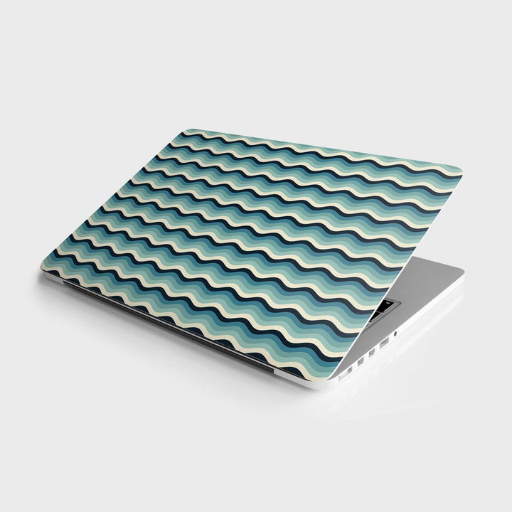 White - Blue Ways - Laptop Skins