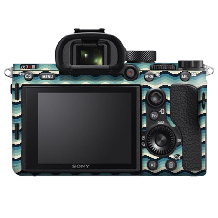 White-Blue Waves -  Sony Camera Skins