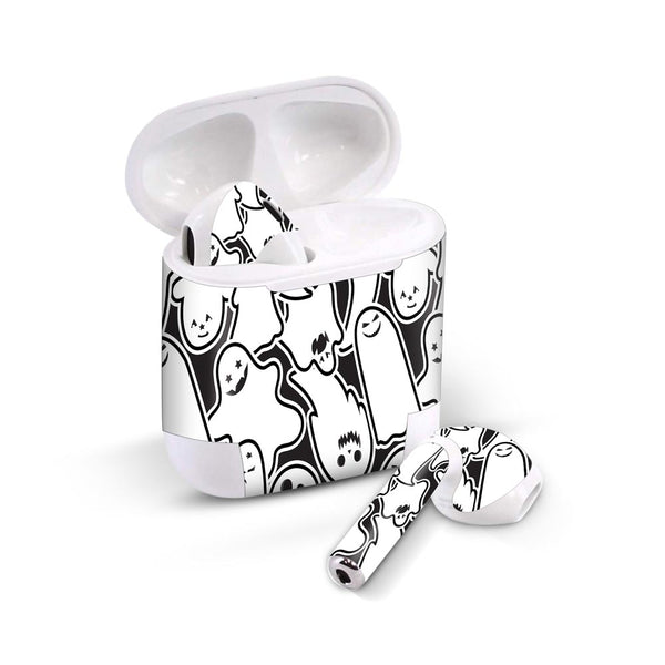 White Halloween pattern - Airpods 1/2/3 Skin