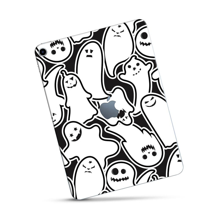 White Halloween Pattern - Apple Ipad Skin