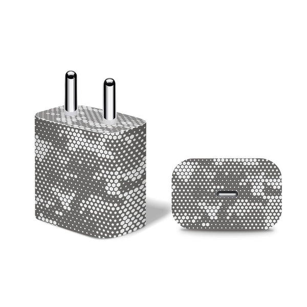 White Hive Camo - Apple 20W Charger Skin