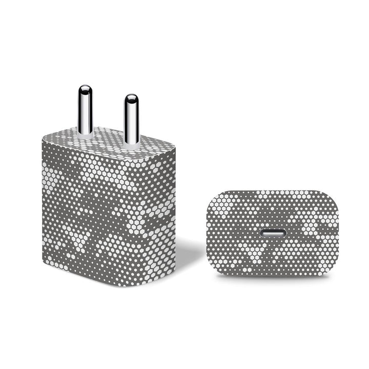 White Hive Camo - Apple 20W Charger Skin
