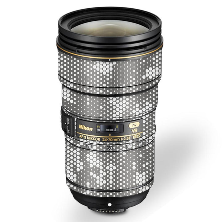 White Hive Camo - Nikon Lens Skin By Sleeky India