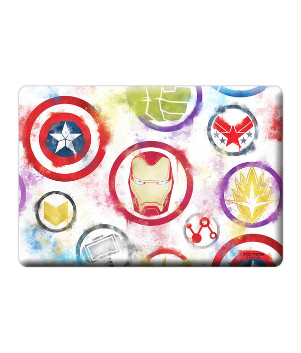 Avengers Icons Graffiti - Skins for Macbook Pro Retina 13"By Sleeky India, Laptop skins, laptop wraps, Macbook Skins