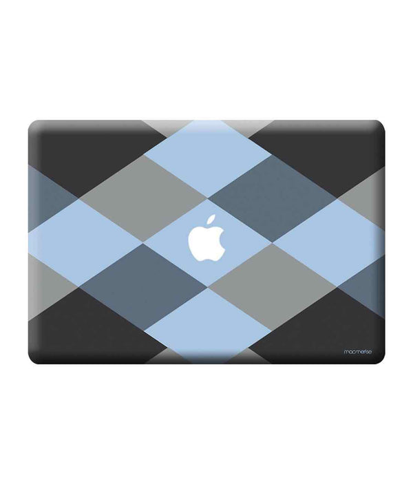 Criss Cross Blugrey - Skins for Macbook Pro Retina 15"By Sleeky India, Laptop skins, laptop wraps, Macbook Skins
