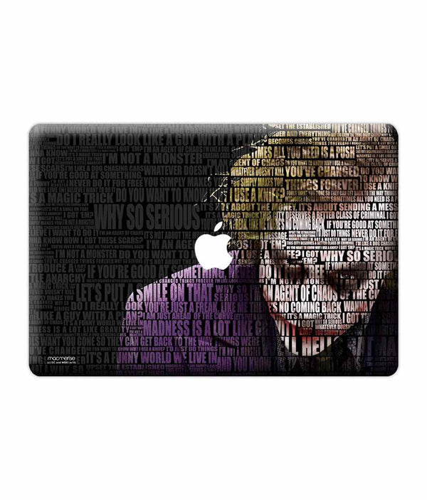 Joker Quotes - Skins for Macbook Pro Retina 15"By Sleeky India, Laptop skins, laptop wraps, Macbook Skins