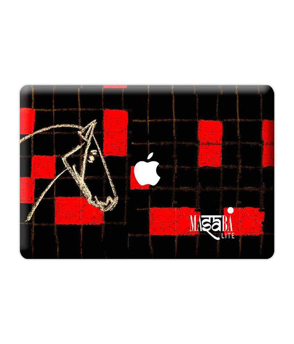 Masaba Red Checkered Horse - Skins for Macbook Air 13" (2012-2017)By Sleeky India, Laptop skins, laptop wraps, Macbook Skins