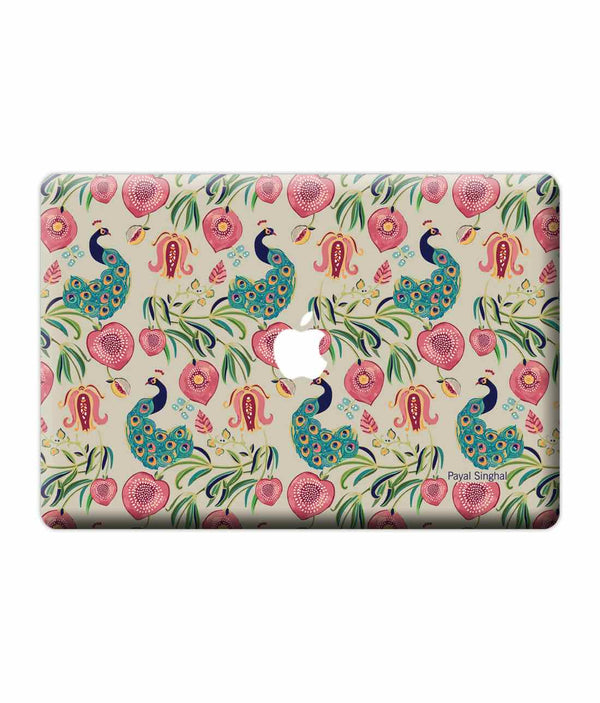 Payal Singhal Anaar and Mor Beige - Skins for Macbook Pro Retina 15"By Sleeky India, Laptop skins, laptop wraps, Macbook Skins