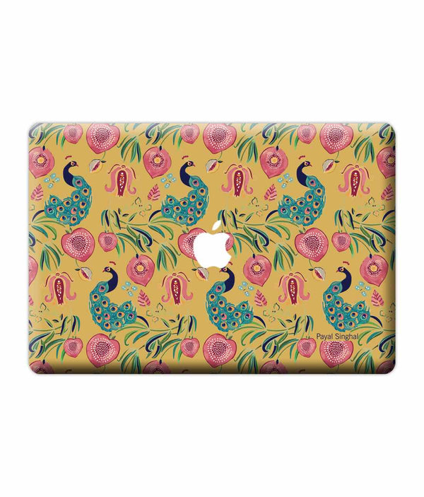 Payal Singhal Anaar and Mor Mustard - Skins for Macbook Pro Retina 13"By Sleeky India, Laptop skins, laptop wraps, Macbook Skins