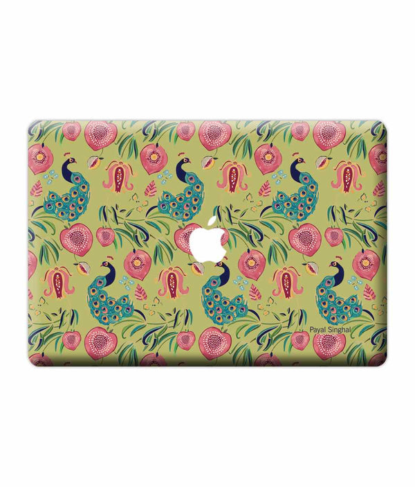 Payal Singhal Anaar and Mor Olive - Skins for Macbook Pro Retina 15"By Sleeky India, Laptop skins, laptop wraps, Macbook Skins