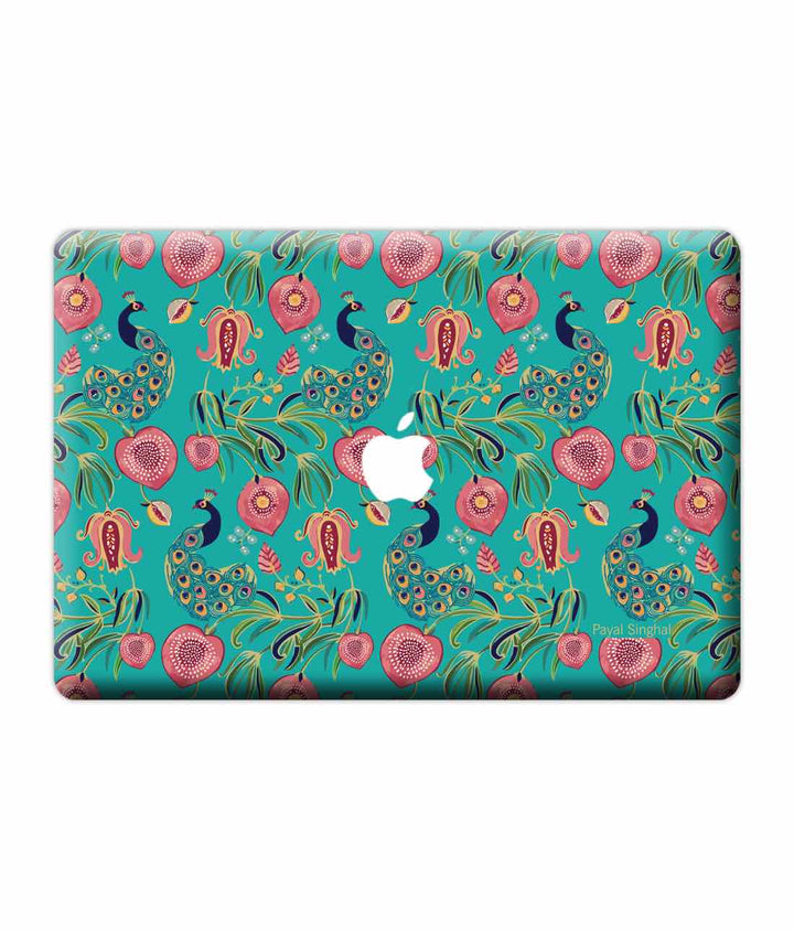 Payal Singhal Anaar and Mor Teal - Skins for Macbook Pro Retina 13"By Sleeky India, Laptop skins, laptop wraps, Macbook Skins