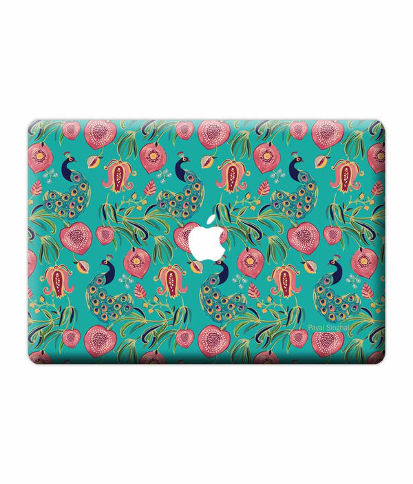 Payal Singhal Anaar and Mor Teal - Skins for Macbook Pro Retina 15"By Sleeky India, Laptop skins, laptop wraps, Macbook Skins