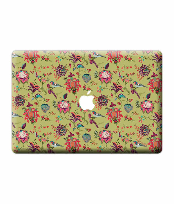 Payal Singhal Chidiya Olive - Skins for Macbook Pro Retina 13"By Sleeky India, Laptop skins, laptop wraps, Macbook Skins