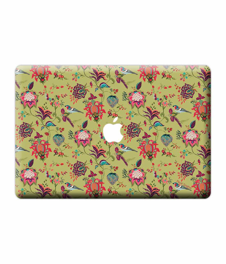 Payal Singhal Chidiya Olive - Skins for Macbook Pro Retina 15"By Sleeky India, Laptop skins, laptop wraps, Macbook Skins