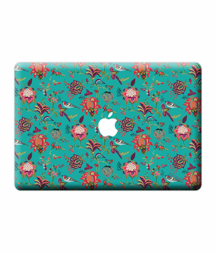 Payal Singhal Chidiya Teal - Skins for Macbook Pro Retina 13"By Sleeky India, Laptop skins, laptop wraps, Macbook Skins