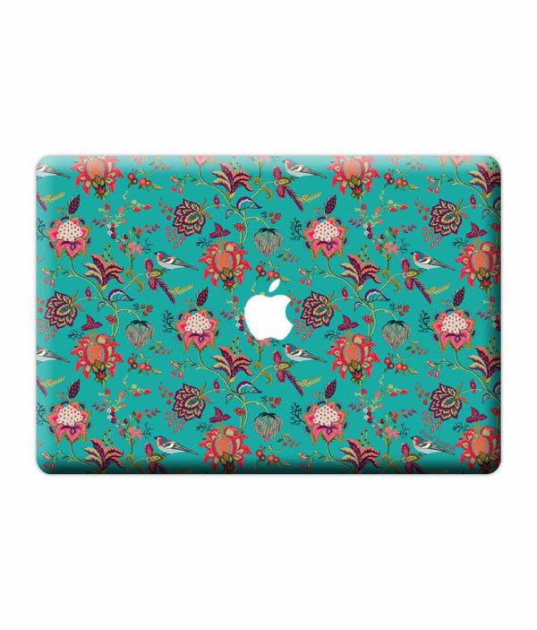 Payal Singhal Chidiya Teal - Skins for Macbook Pro Retina 15"By Sleeky India, Laptop skins, laptop wraps, Macbook Skins