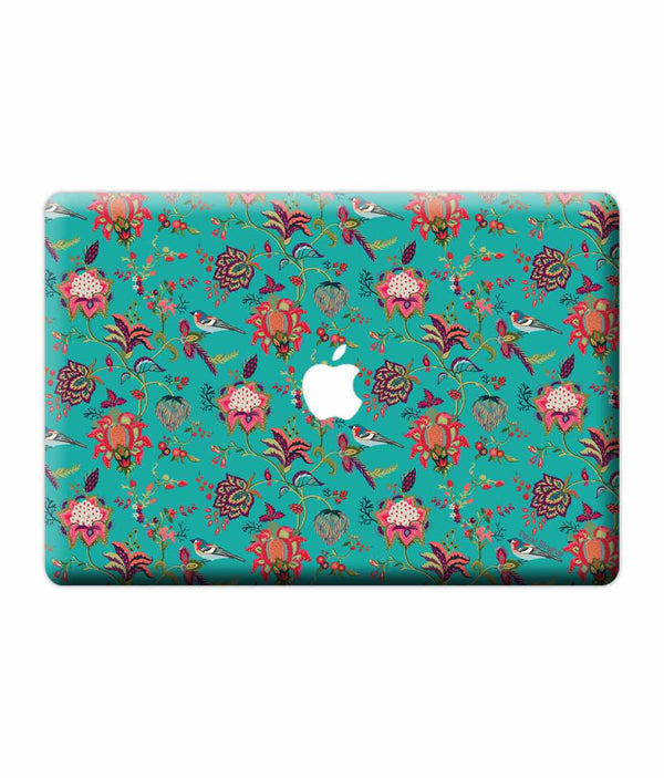 Payal Singhal Chidiya Teal - Skins for Macbook Pro Retina 15"By Sleeky India, Laptop skins, laptop wraps, Macbook Skins