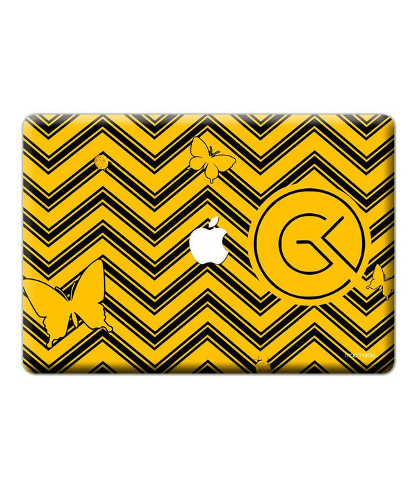 Waves Yellow - Skins for Macbook Air 13" (2012-2017)By Sleeky India, Laptop skins, laptop wraps, Macbook Skins