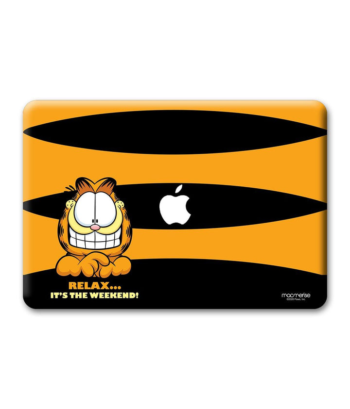 Weekend Garfield - Skins for Macbook Pro Retina 13"By Sleeky India, Laptop skins, laptop wraps, Macbook Skins