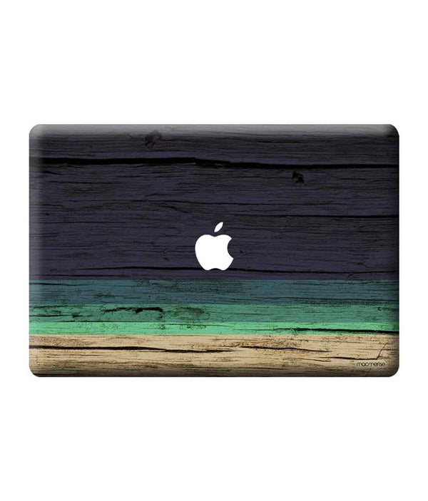 Wood Stripes Blue - Skins for Macbook Pro Retina 15"By Sleeky India, Laptop skins, laptop wraps, Macbook Skins