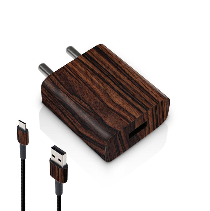 3M Ebony Wood - MI 10W & 18W Charger Skin By Sleeky India