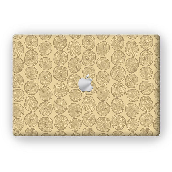 Wood rings - MacBook Skins