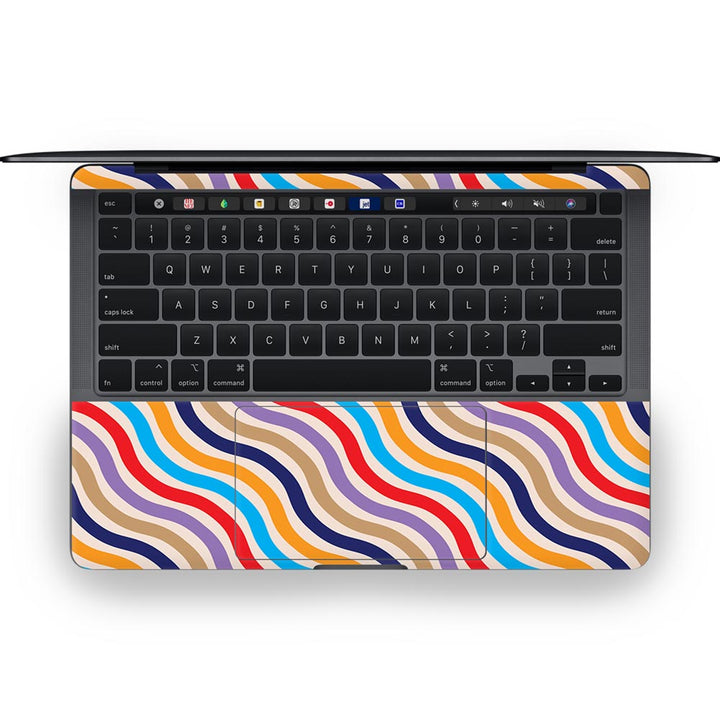 Wavy Striped Lines - MacBook Skins