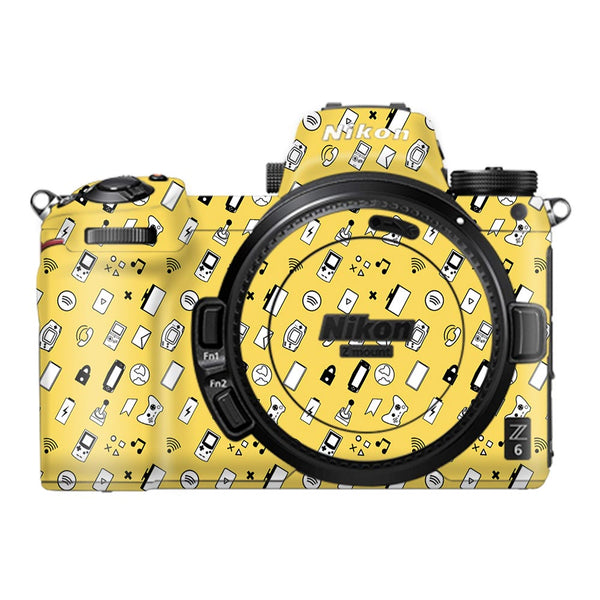 Yellow Retro - Nikon Camera Skins