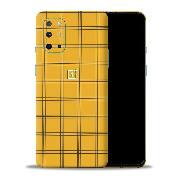 Yellow Checks Pattern - Mobile Skin