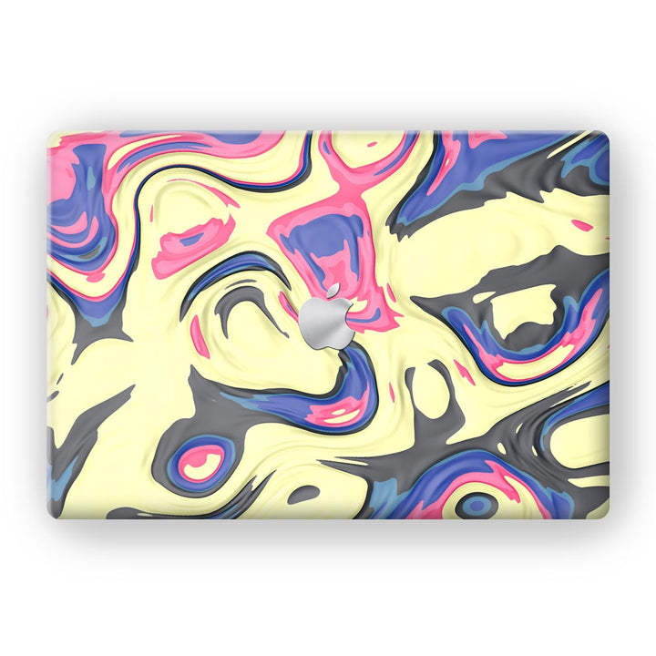 Yellow Liquid Marble - MacBook Skins