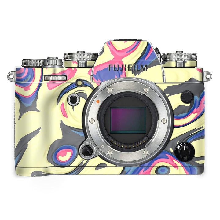 Yellow Liquid Marble - FujiFilm Camera Skin