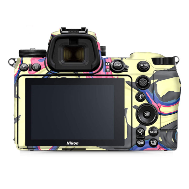 Yellow Liquid Marble - Nikon Camera Skins