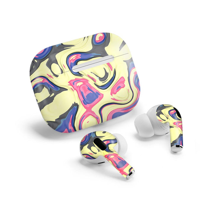 Yellow Liquid Marble - Airpods Pro 2 Skin